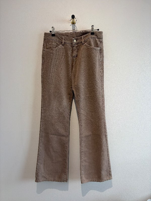 Vintage brúnar gallabuxur flared